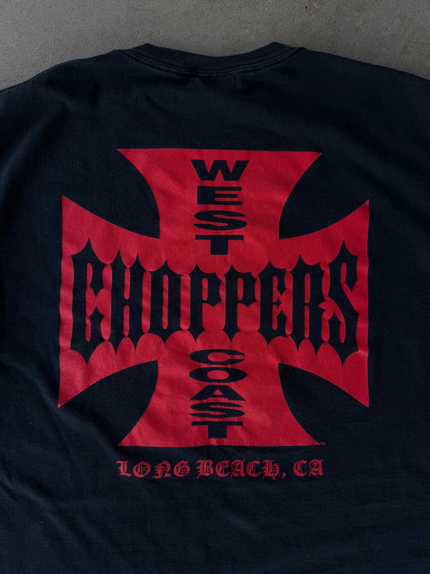 Vintage West Coast Choppers Black & Red Tee - XL