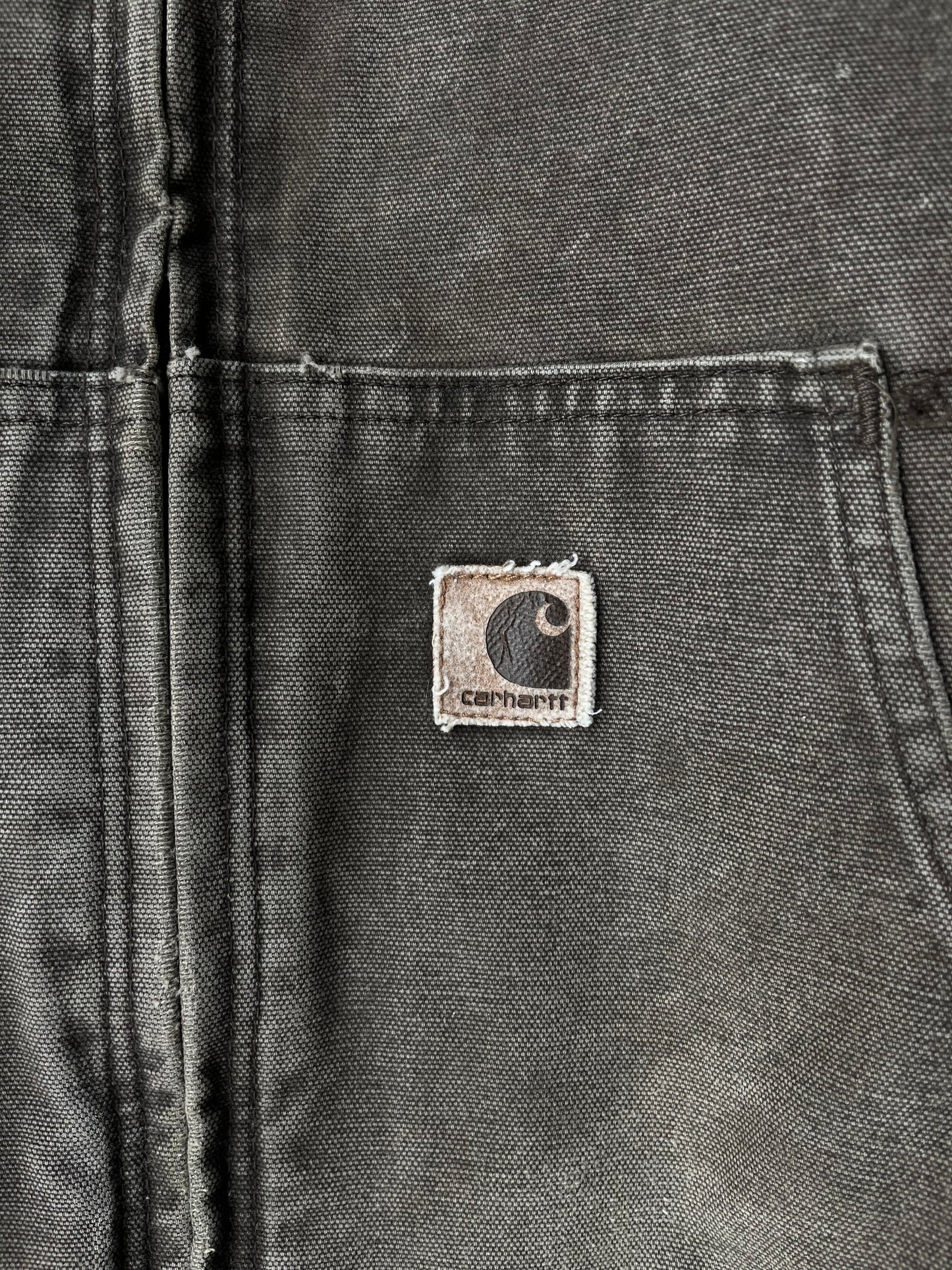 Vintage Distressed Brown Carhartt Jacket - XL