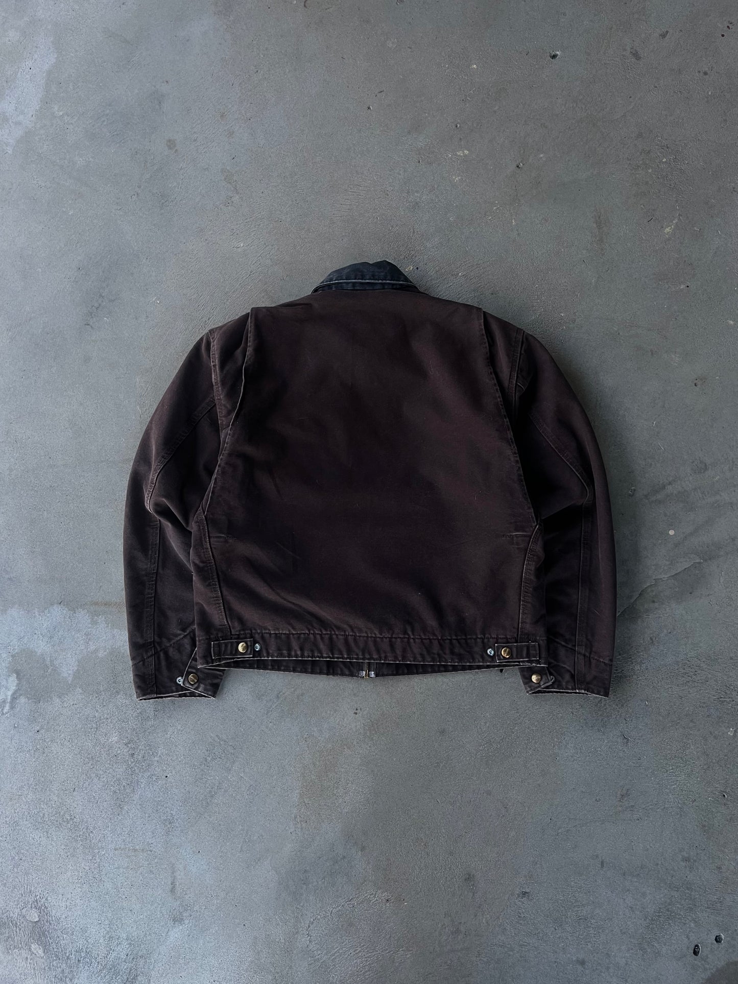 Vintage Carhartt Detroit J97 DKB Dark Brown Blanket Lined Jacket - L