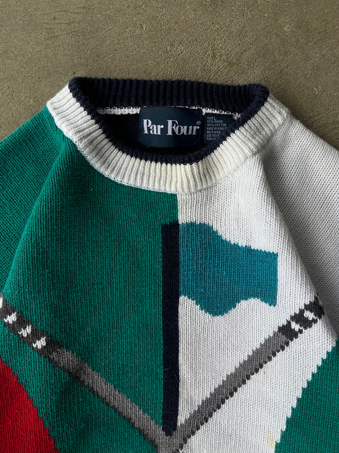Vintage Par Four Golf Sweater - L