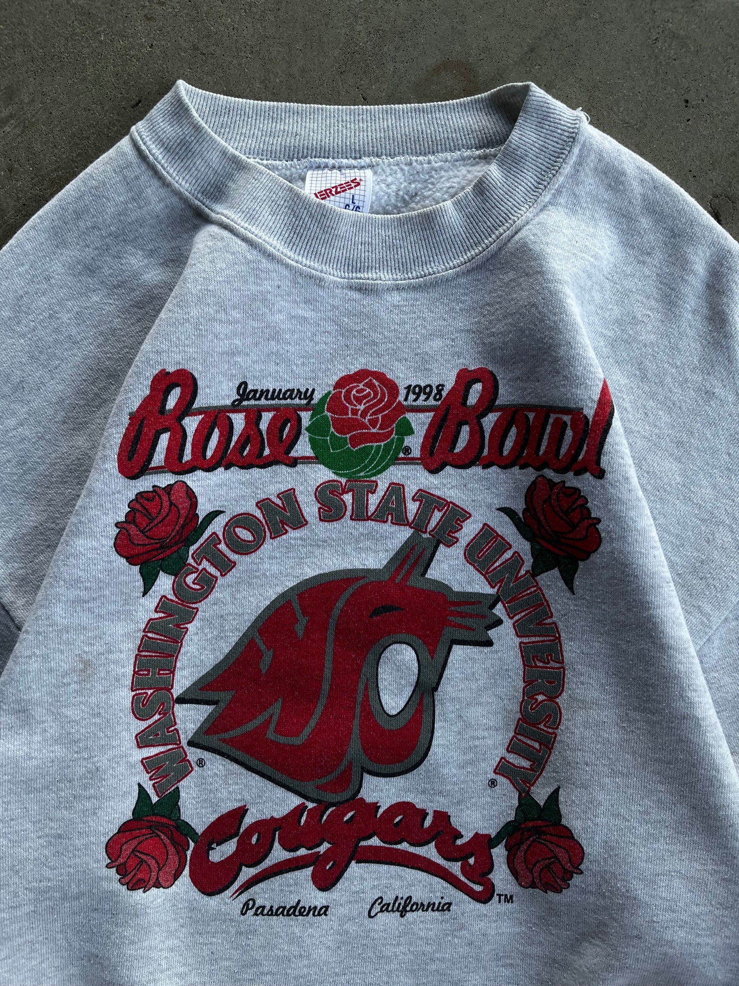 Vintage Washington State University Cougars Rose Bowl - L