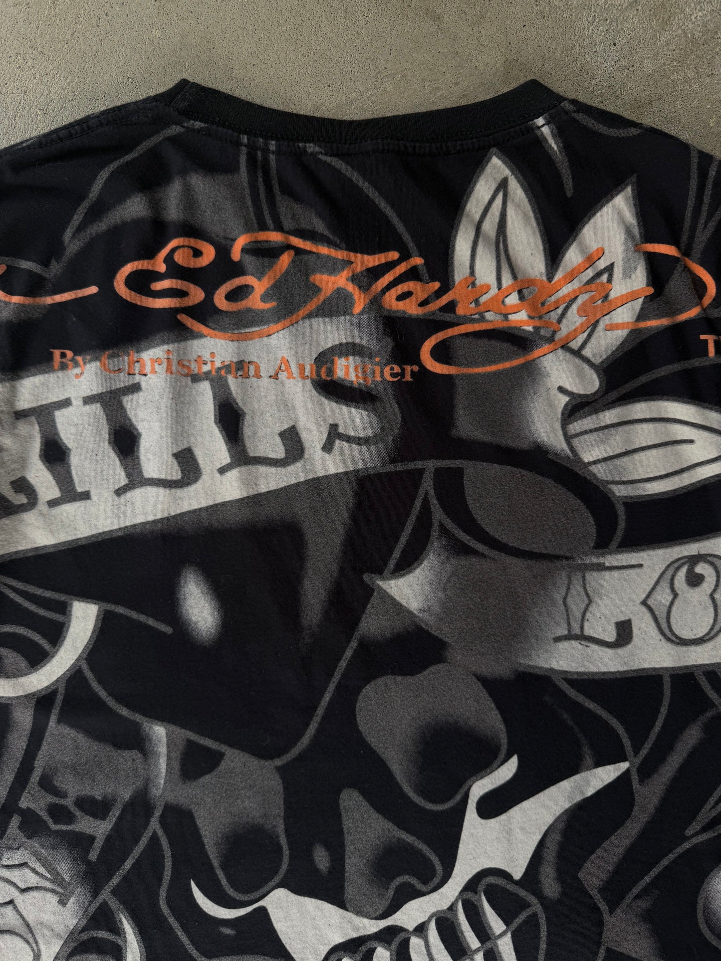 Vintage Ed Hardy Layered Long Sleeve Shirt - L
