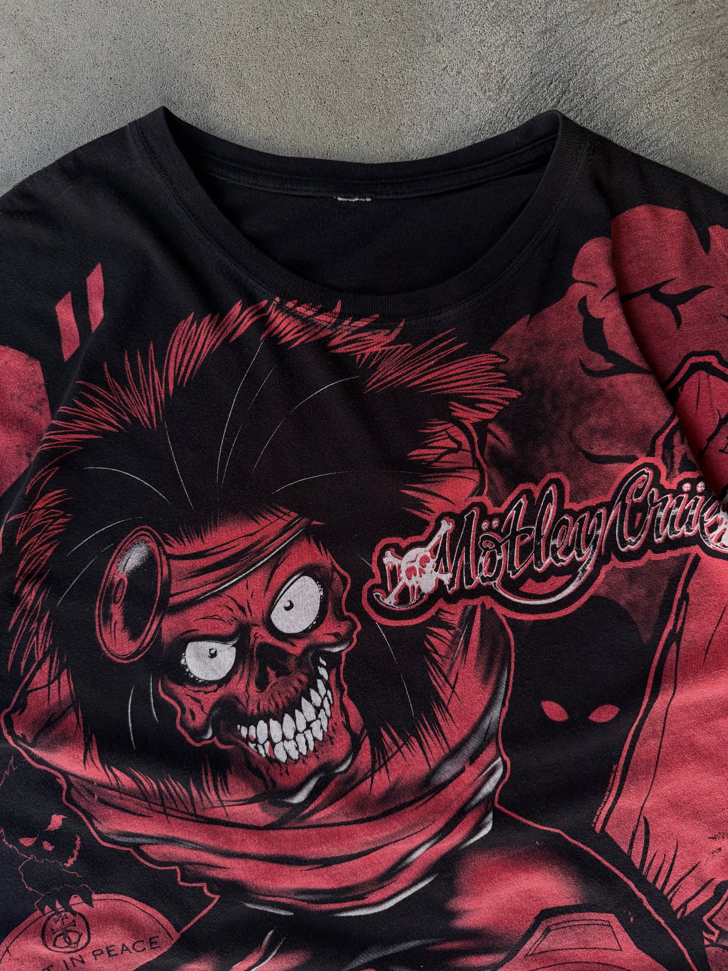 Vintage Motley Crue All Over Print Tee - L