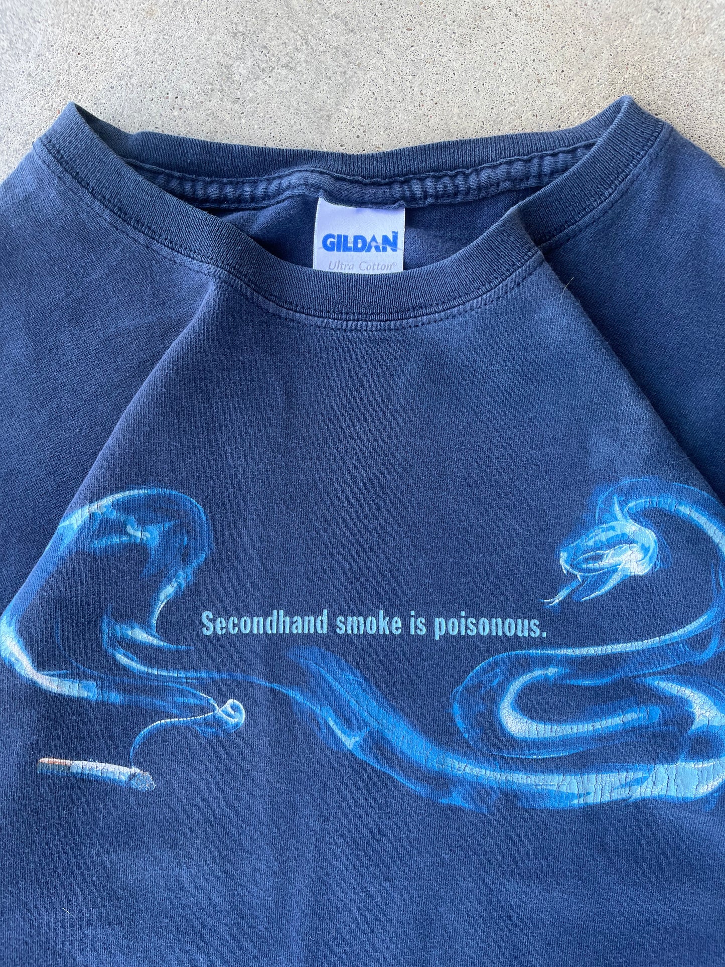 L - Vintage Secondhand Smoke Is Poisonous Tee