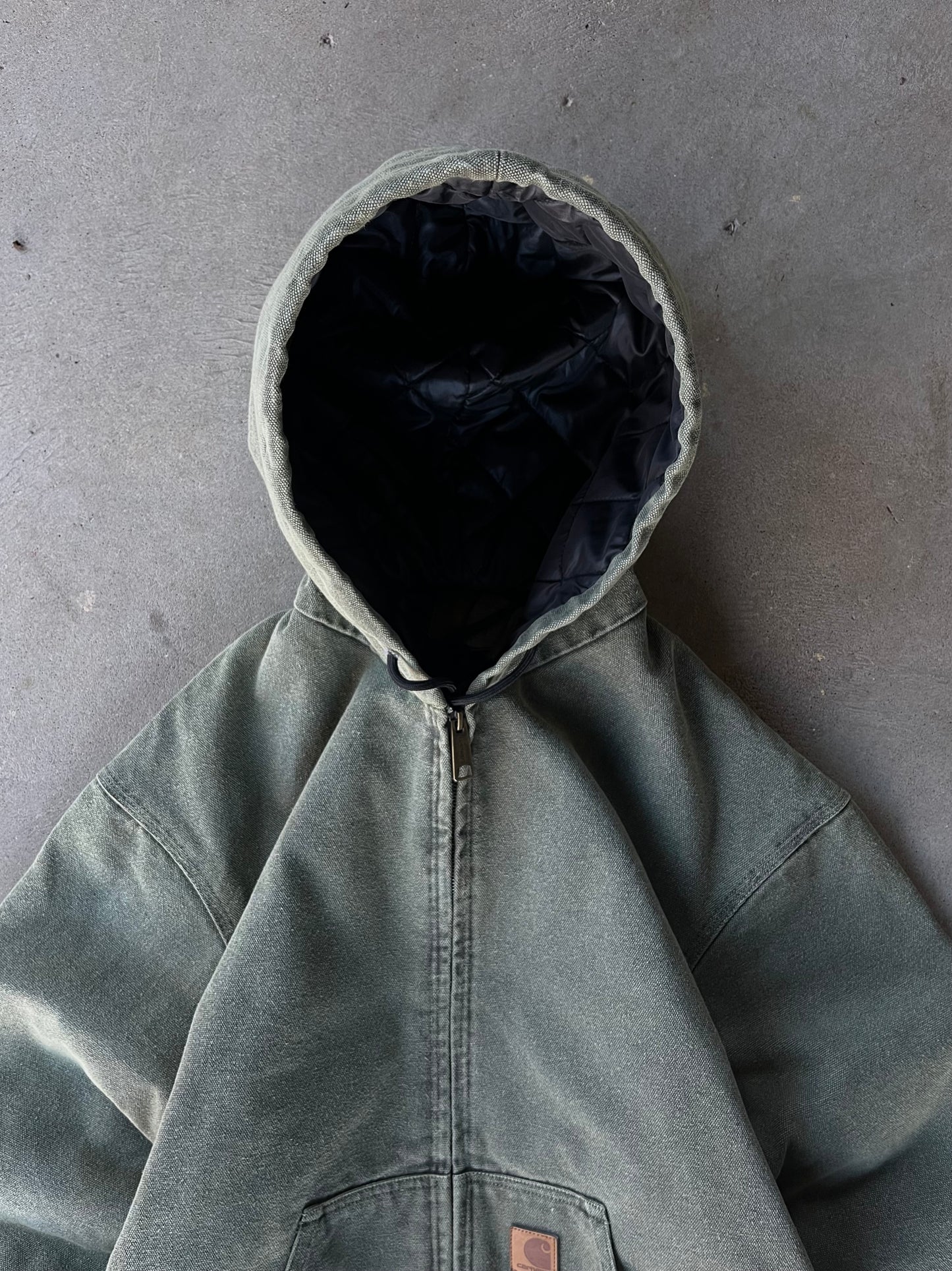Vintage Faded Green Carhartt Jacket - XL