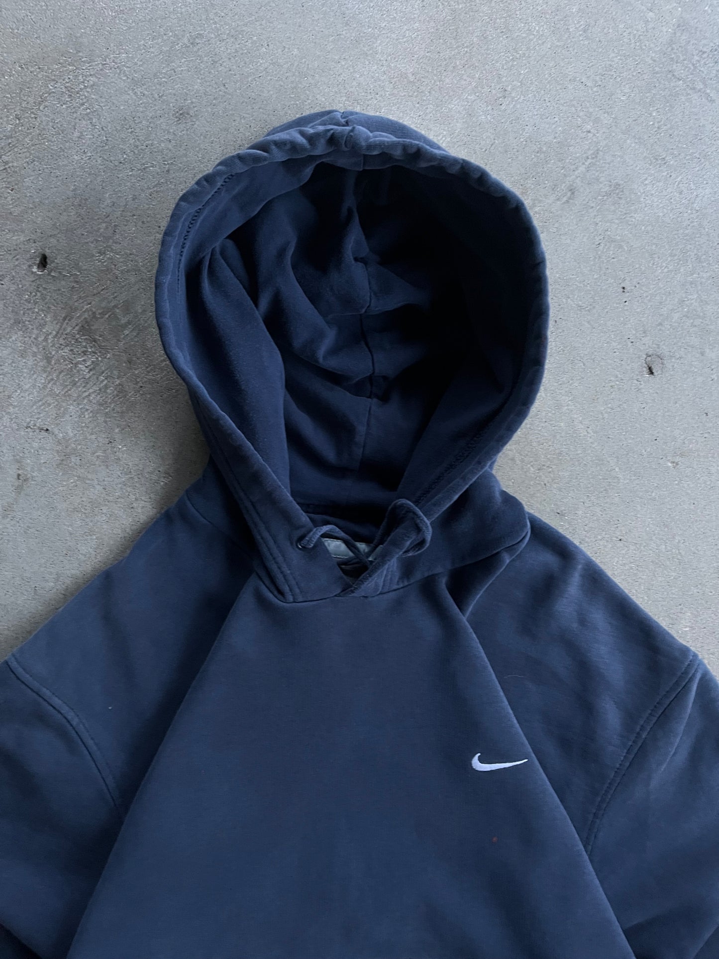 Vintage Nike Swoosh Embroidered Logo Hoodie - L