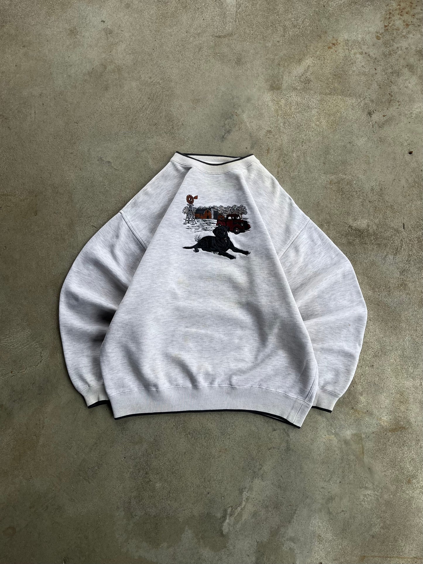 Vintage Dog Farm Nature Sweatshirt Crewneck - L