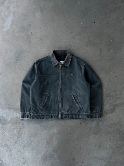 Vintage Faded Green KEY Carhartt Detroit Style Jacket - L