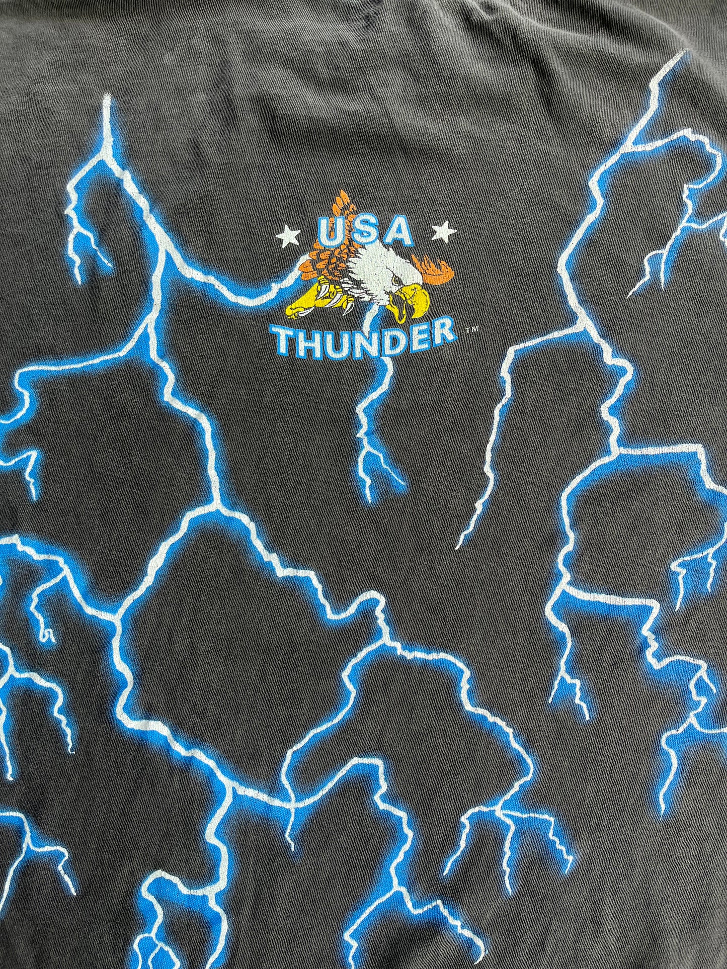 USA Thunder Lightning Biker Tee - XL