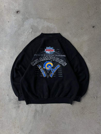 Vintage St Louis Rams Sweatshirt Crewneck - XL