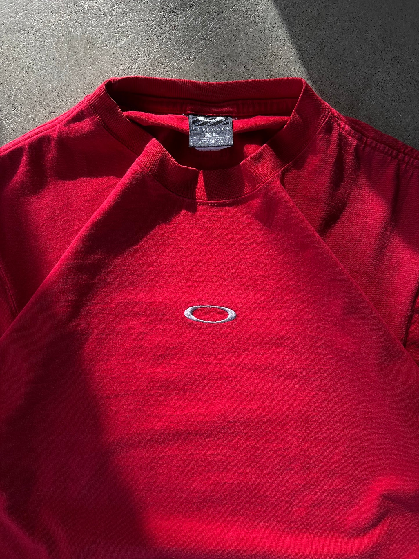 Vintage Oakley Software Red Tee - XL