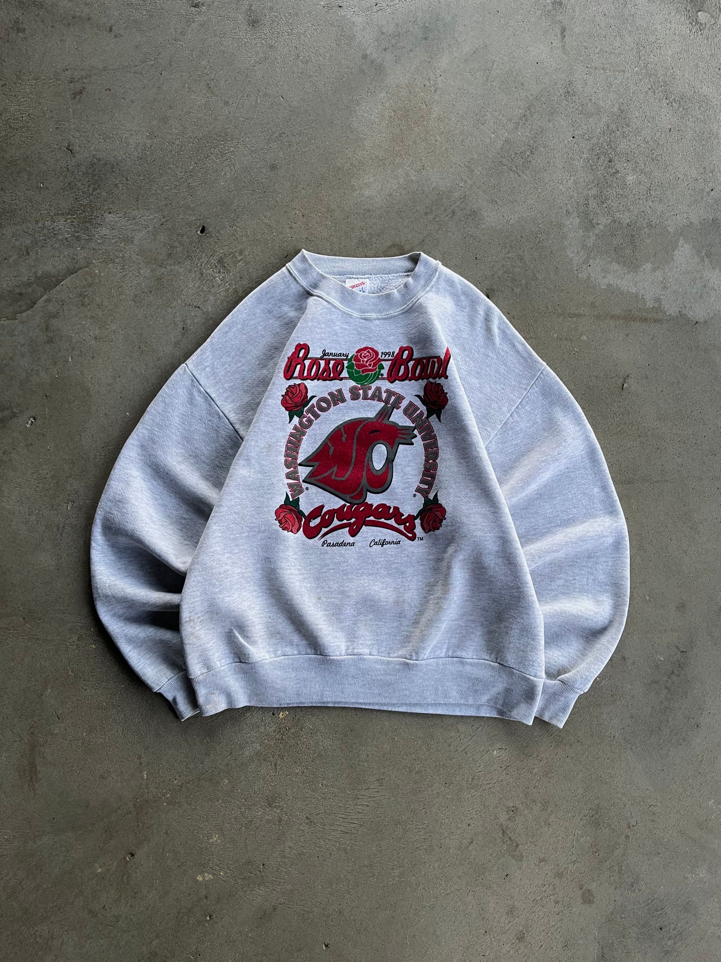 Vintage Washington State University Cougars Rose Bowl - L