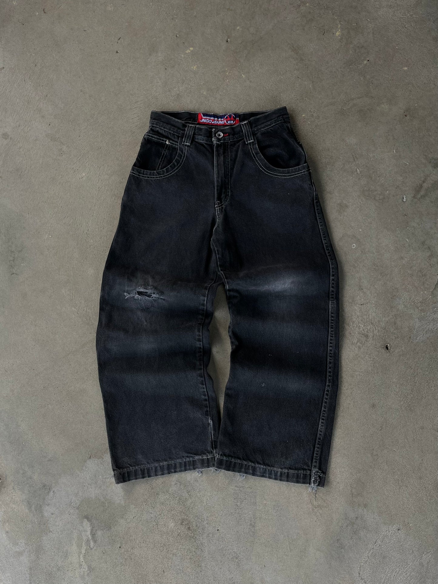 Vintage Rare JNCO Flaming Bulldog Jeans - 28