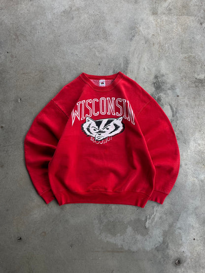 Vintage Wisconsin Badgers Crewneck Sweatshirt - L