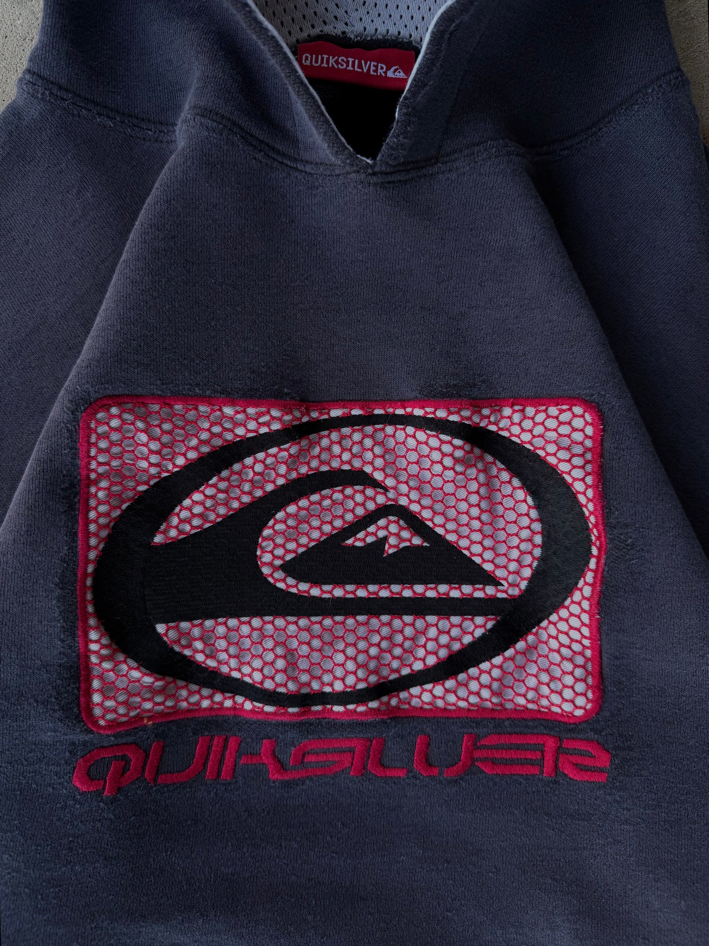 Vintage Faded Distressed Rare Quiksilver Hoodie - L