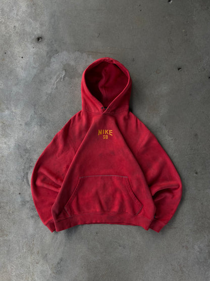 Vintage Nike SB Red Hoodie - M