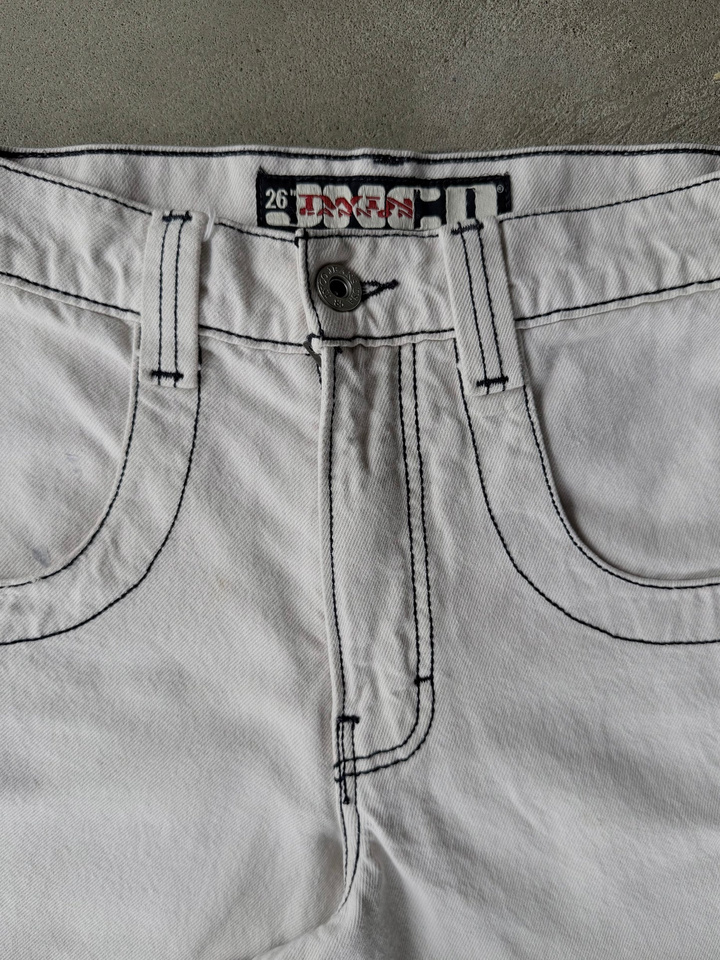 Vintage JNCO Twin Cannon Cream Shorts - 30