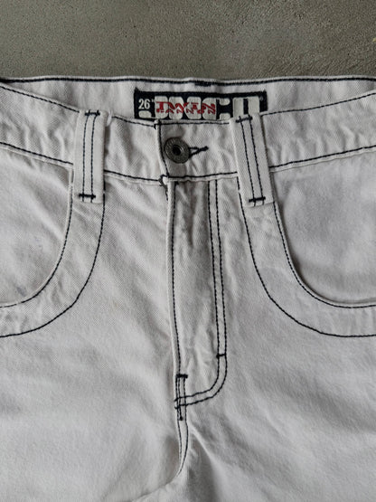 Vintage JNCO Twin Cannon Cream Shorts - 30