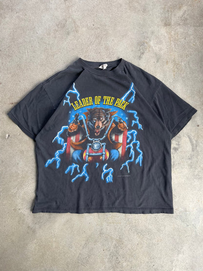 USA Thunder Lightning Biker Tee - XL