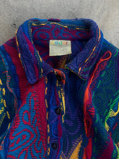 Vintage COOGI Knitted Button Up Sweater - M