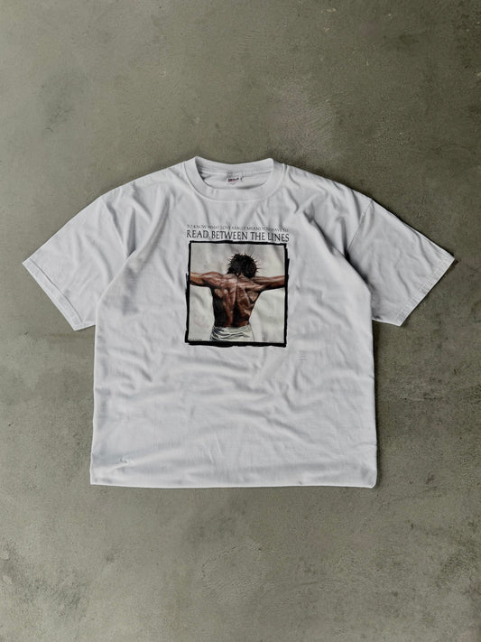 Vintage Read Between The Lines Jesus Tee - XXL