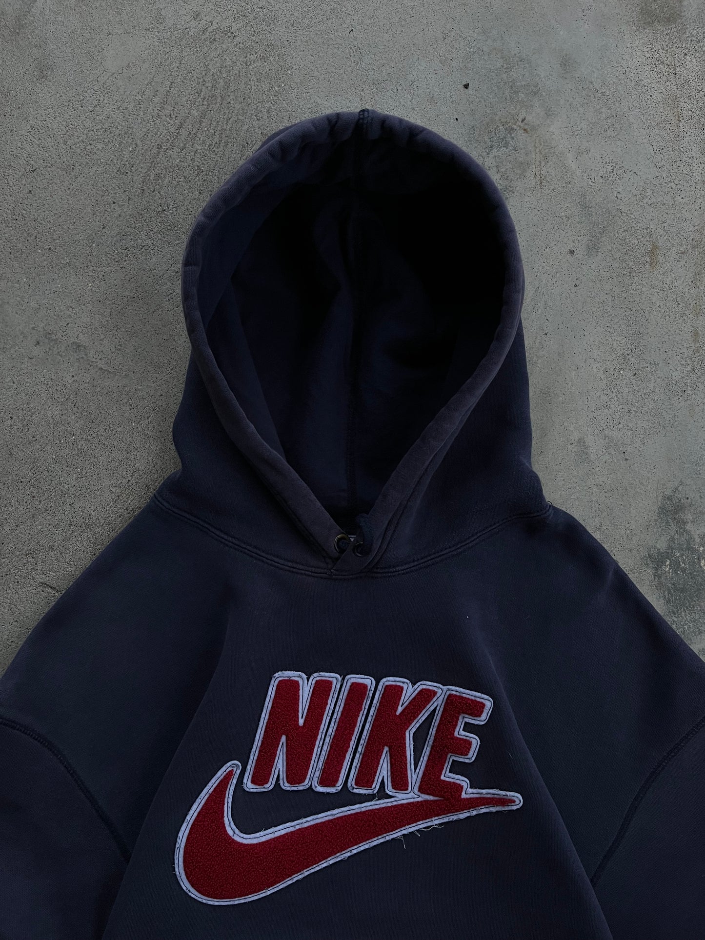 Vintage Nike Center Swoosh Hoodie - L