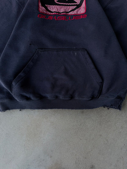 Vintage Faded Distressed Rare Quiksilver Hoodie - L