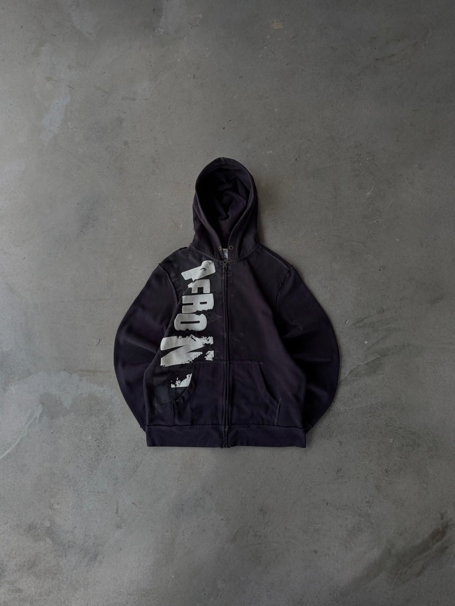 Vintage Aeropostale Y2K Style Zip Up Hoodie - M