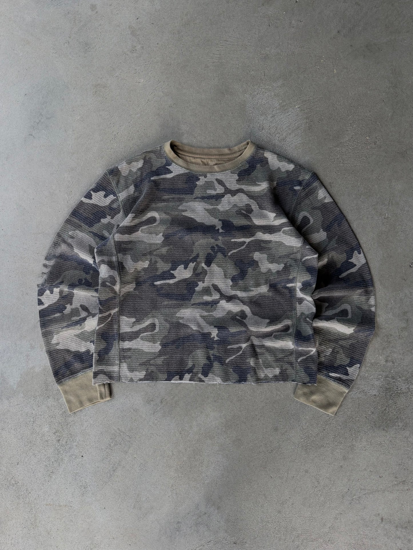 Vintage Camo Thermal Long Sleeve - M