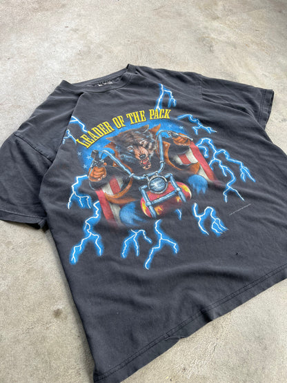 USA Thunder Lightning Biker Tee - XL