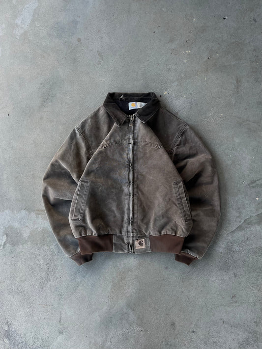 Vintage Brown Faded Carhartt Santa Fe Jacket - XL