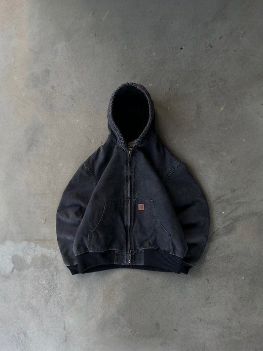 Vintage Faded Black Grey Carhartt Jacket - L