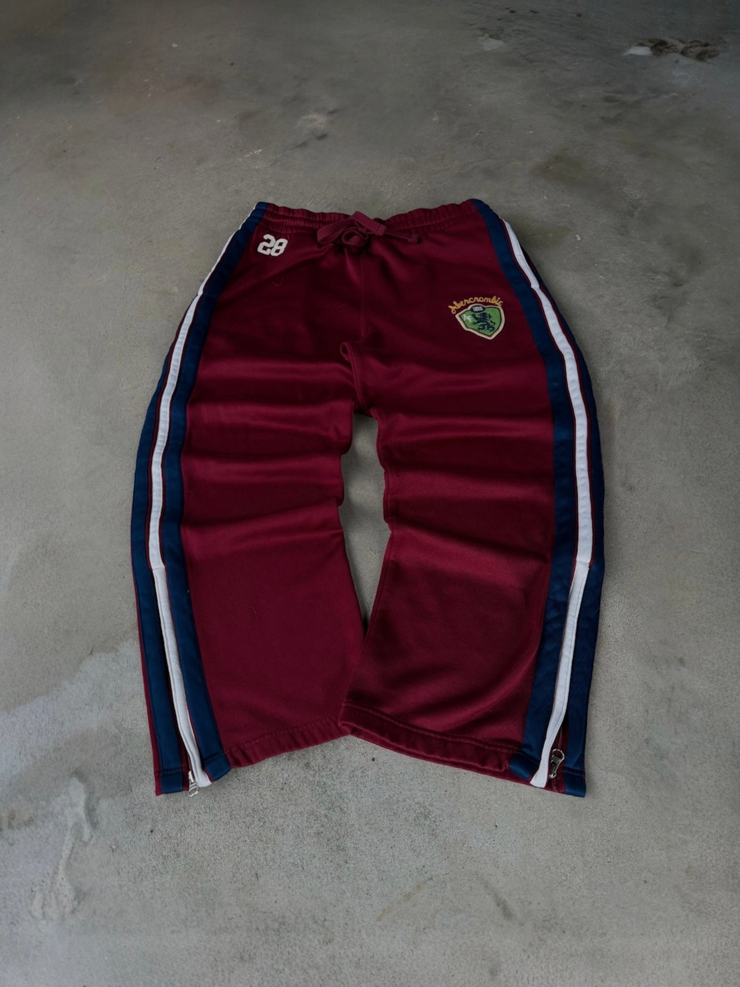 Vintage Abercrombie & Fitch Striped Baggy Sweatpants - S
