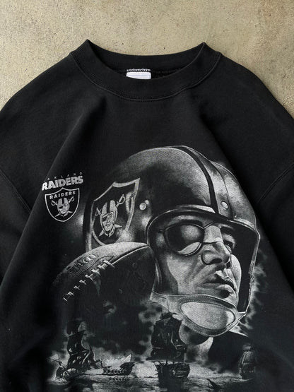 Vintage NFL Raiders Crewneck Sweatshirt - L