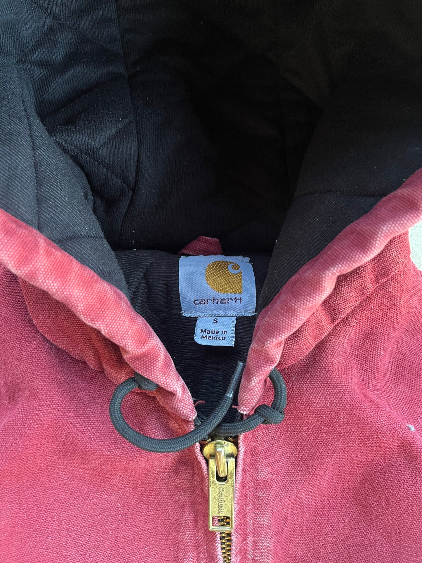 S - Vintage Burgundy Carhartt Jacket