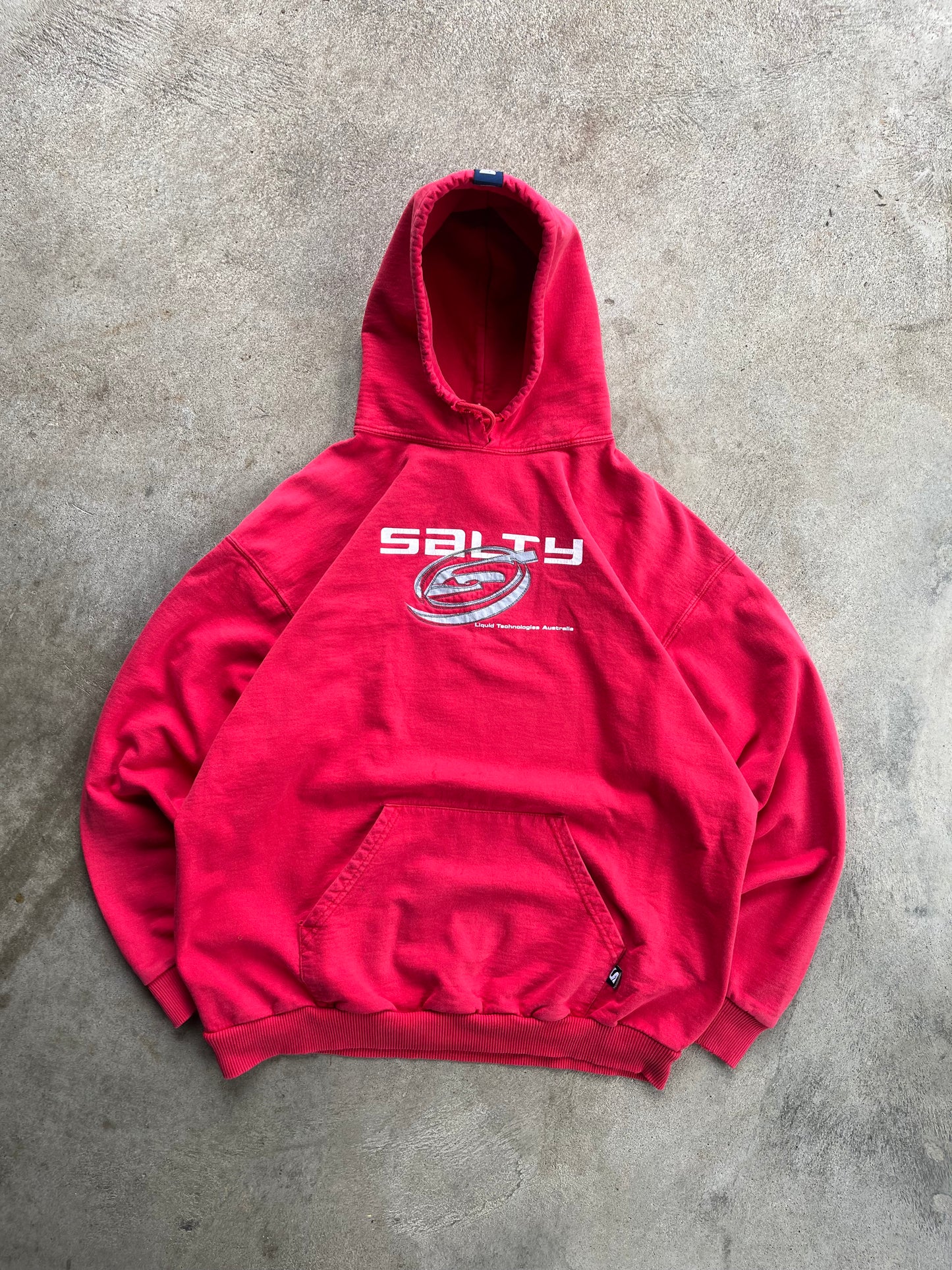 Vintage Salty Surf Hoodie - L