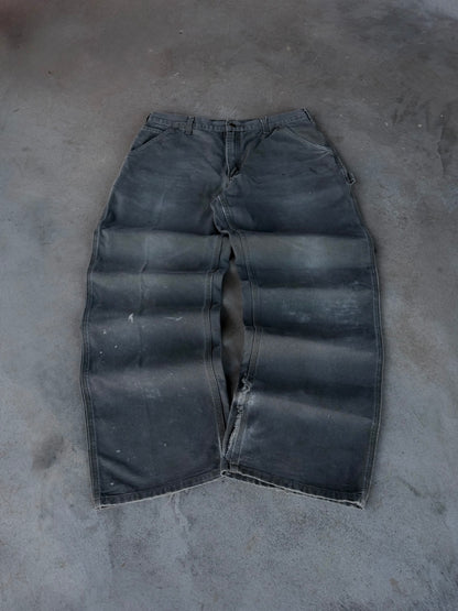 Vintage Faded Distressed Green Carhartt Pants - 36x32