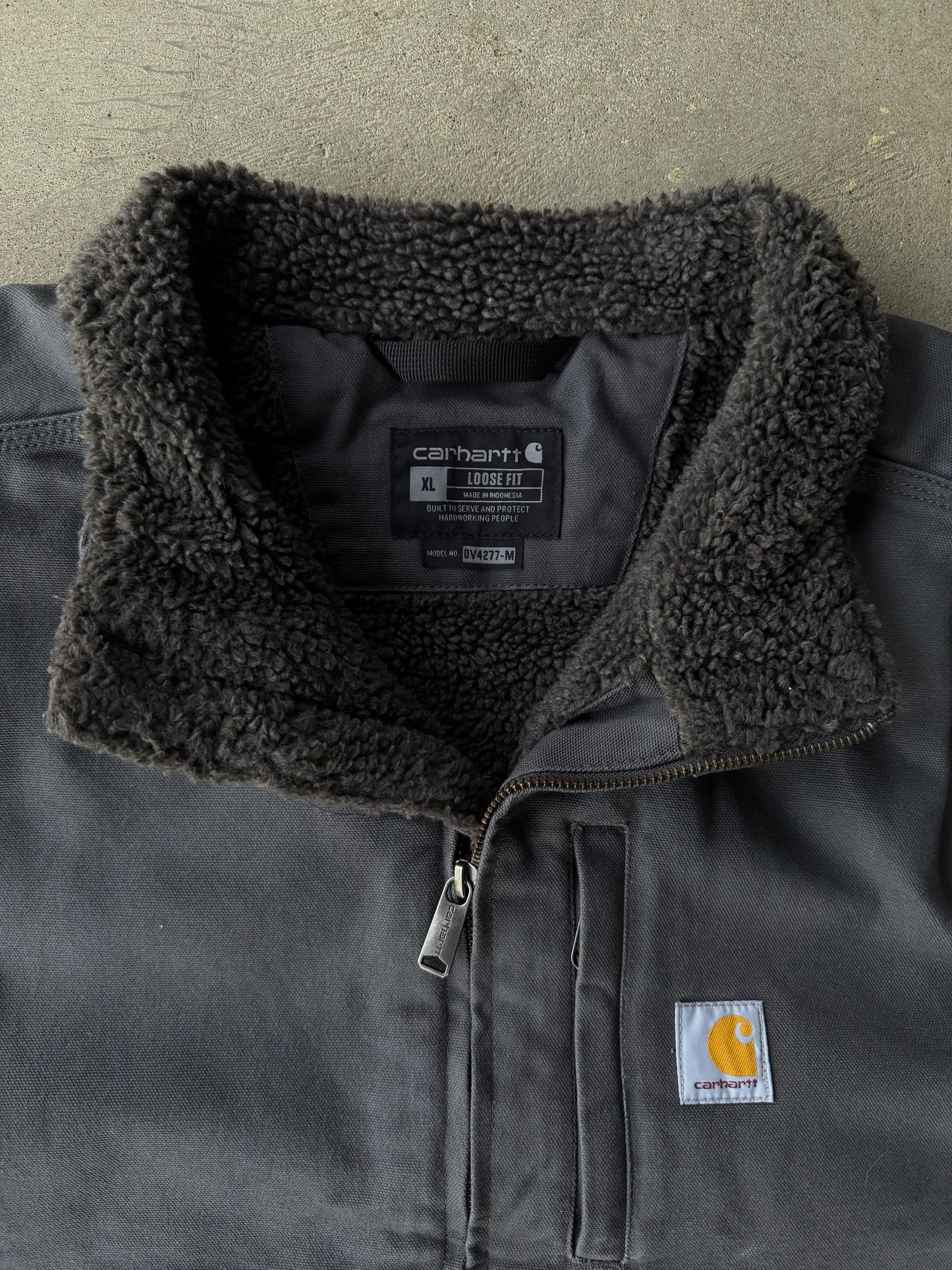 Vintage Carhartt Sherpa Lined Vest - XL