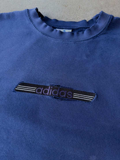 Vintage Faded Distressed Adidas Sweatshirt Crewneck - XL