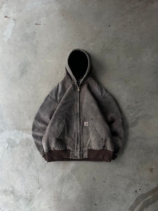 Vintage Distressed Brown Carhartt Jacket  - XL