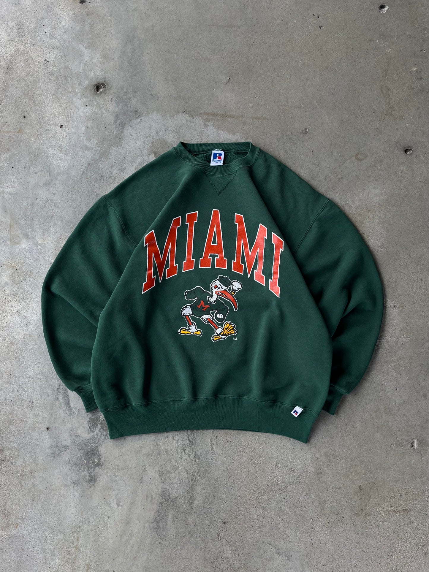 Vintage Miami Hurricanes Crewneck Sweatshirt - XL