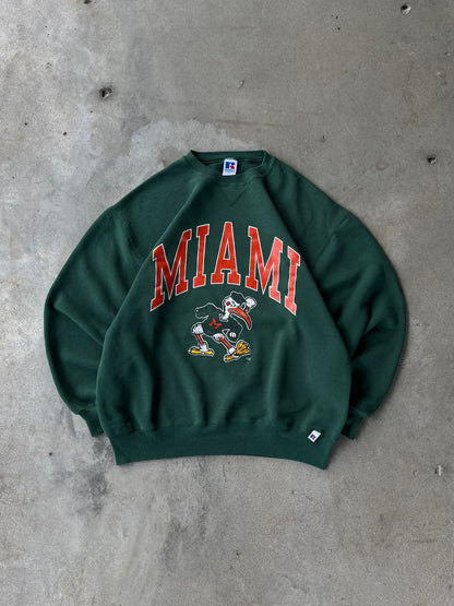 Vintage Miami Hurricanes Crewneck Sweatshirt - XL