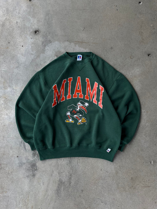 Vintage Miami Hurricanes Crewneck Sweatshirt - XL