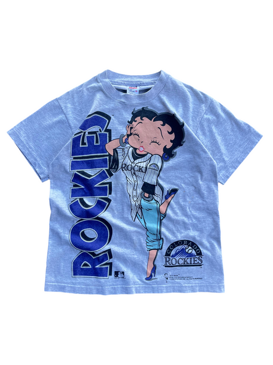 M - Vintage Betty Boop Colorado Rockies Tee