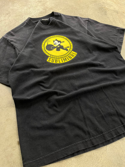 Vintage Subliminal Felix The Cat Tee - L