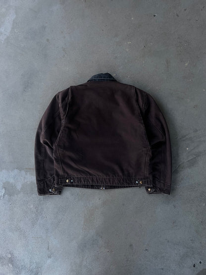Vintage Carhartt Detroit J97 DKB Dark Brown Blanket Lined Jacket - L