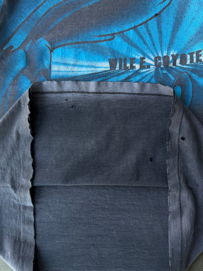 Vintage Rare Faded Distressed Wile E. Coyote All Over Print Tee - L