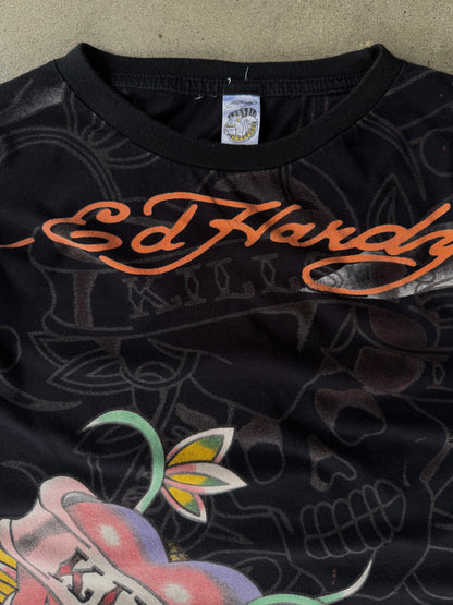Vintage Ed Hardy Layered Long Sleeve Shirt - L