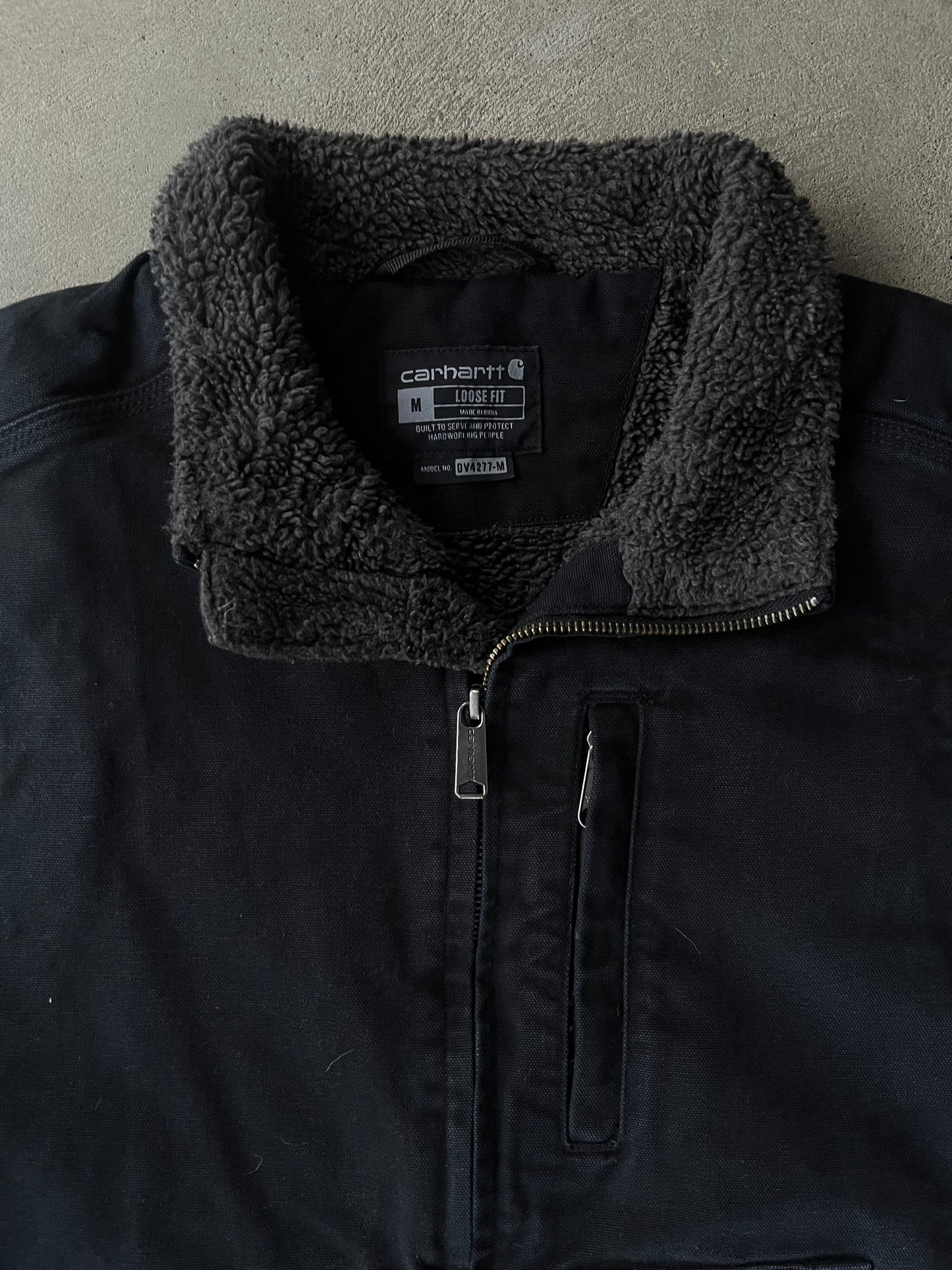 Vintage Carhartt Black Sherpa Lined Vest - M