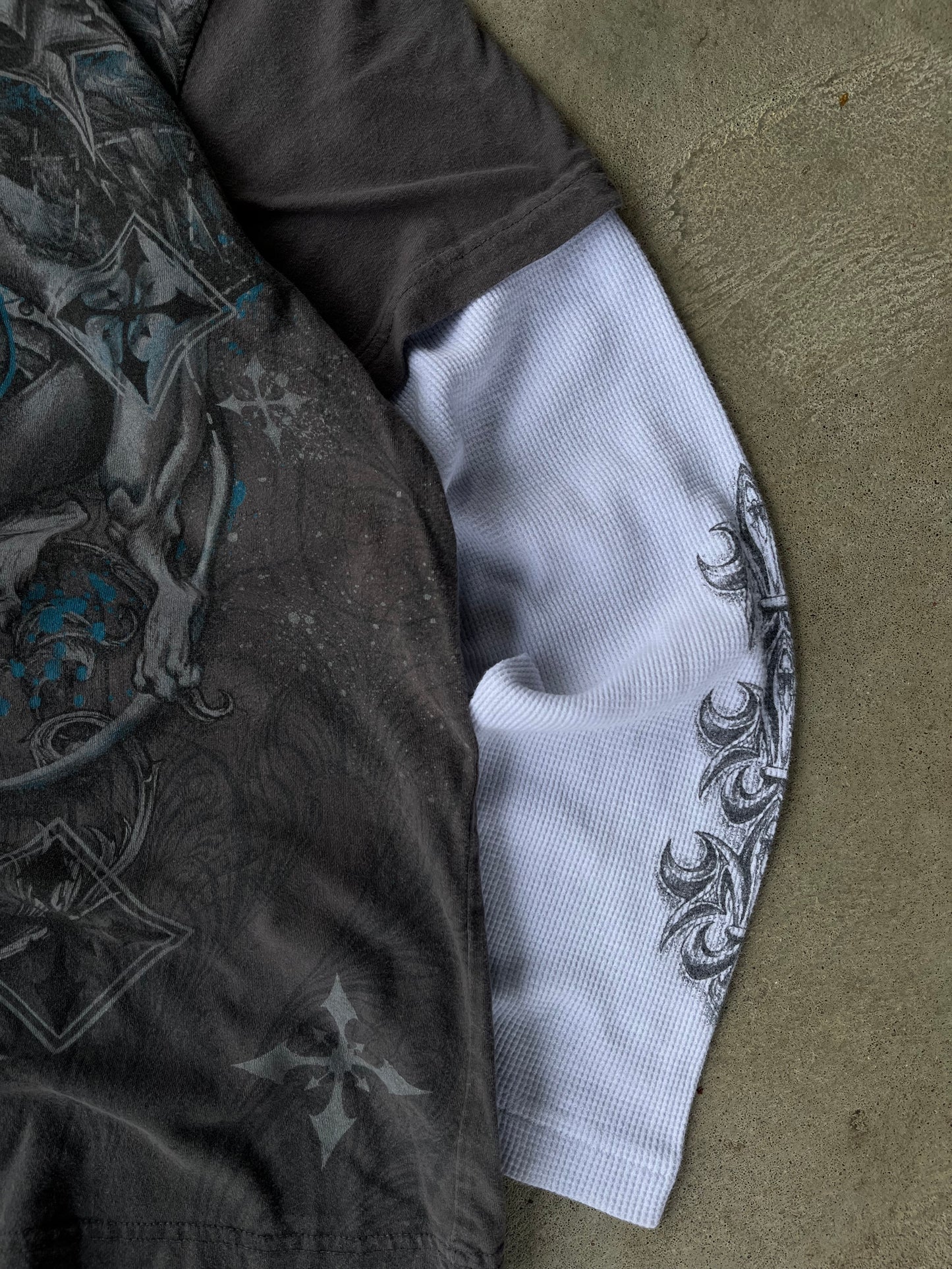 Vintage Y2K MMA Elite Thermal Long Sleeve - L